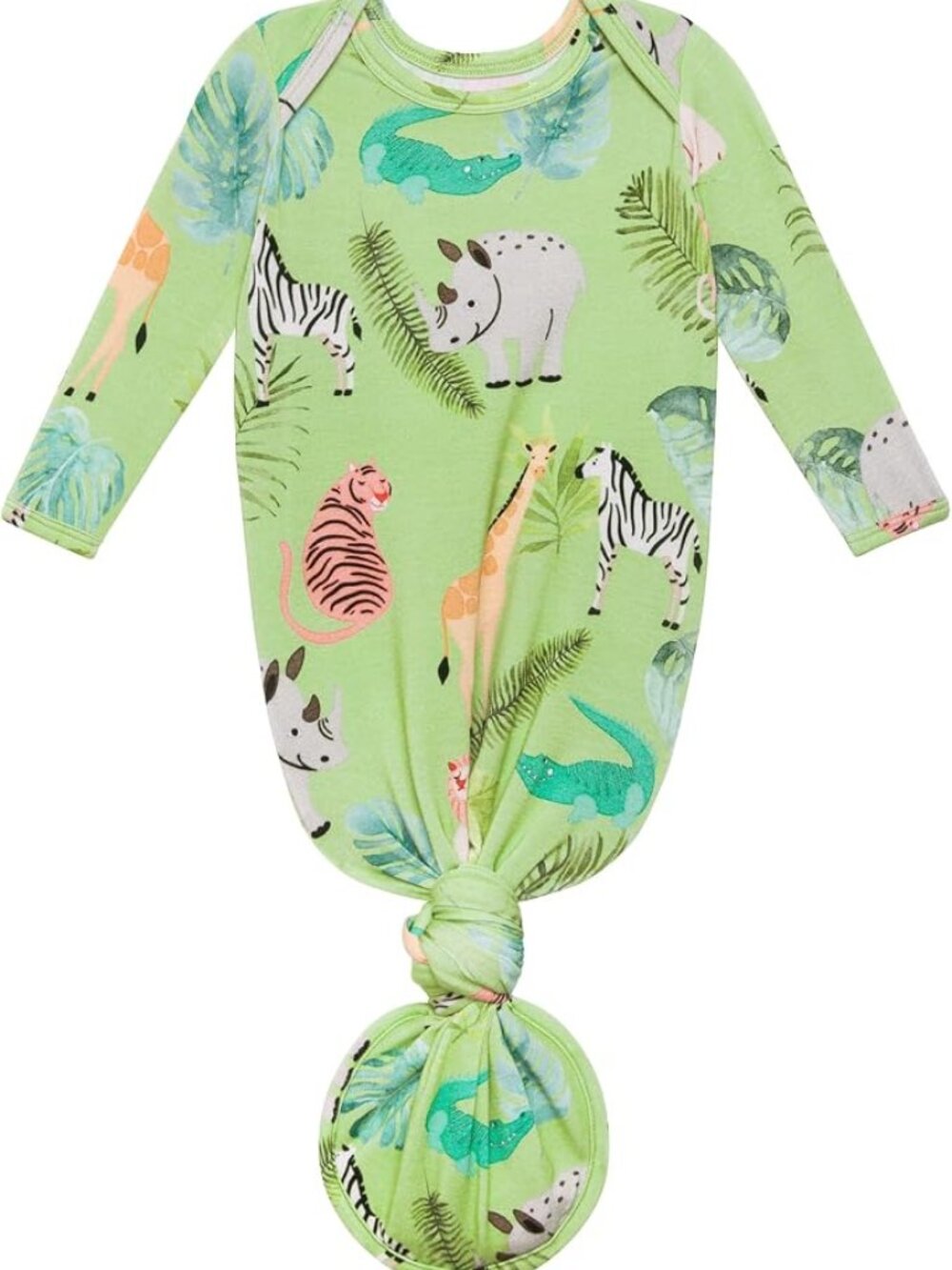 Posh Peanut Animal Print Knotted Gown